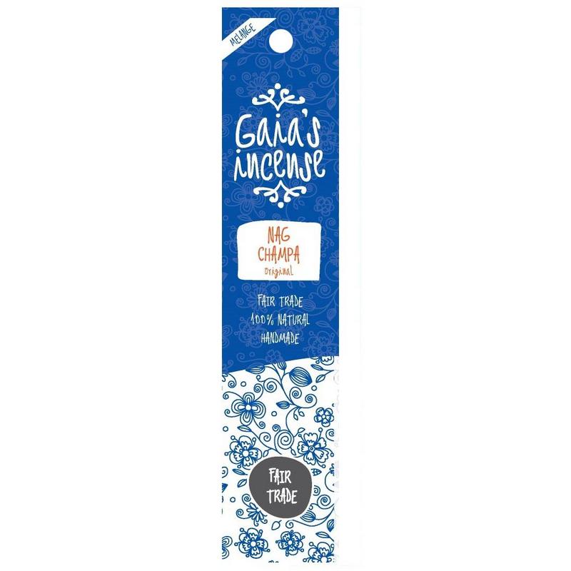 Gaia's Incense Wierook nag champa 15.00 Stuks