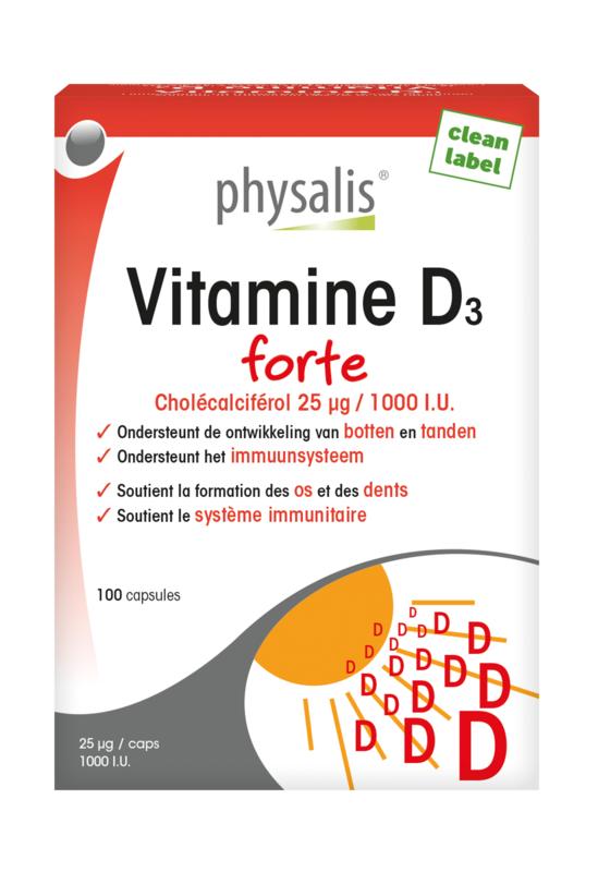 Physalis Vitamine D3 forte 100.00 Capsules