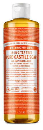 Dr Bronners Liquid soap tea tree 475.00 Milliliter