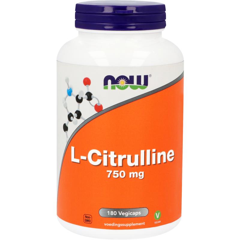 NOW L-Citrulline 750mg 180.00 Vegetarische capsules