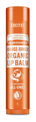 Dr Bronners Lipbalsem sinaasappel gember 4.00 Gram