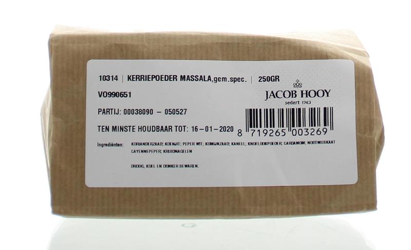 Jacob Hooy Kerriepoeder massala 250.00 Gram