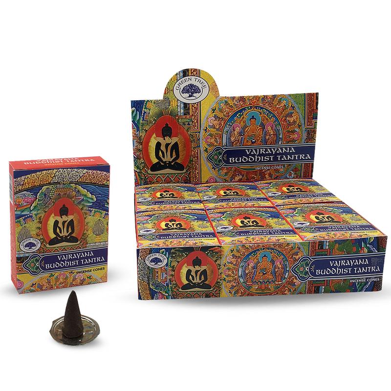 Green Tree Kegelwierook buddhist tantra 12.00 Stuks
