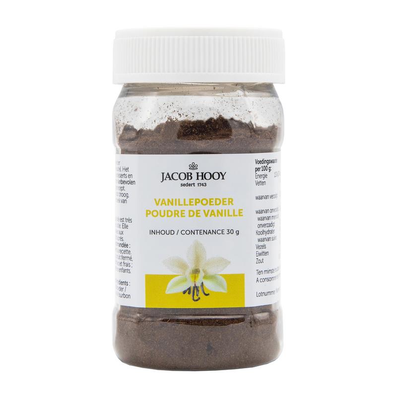 Jacob Hooy Vanille poeder bourbon 100% 30.00 Gram