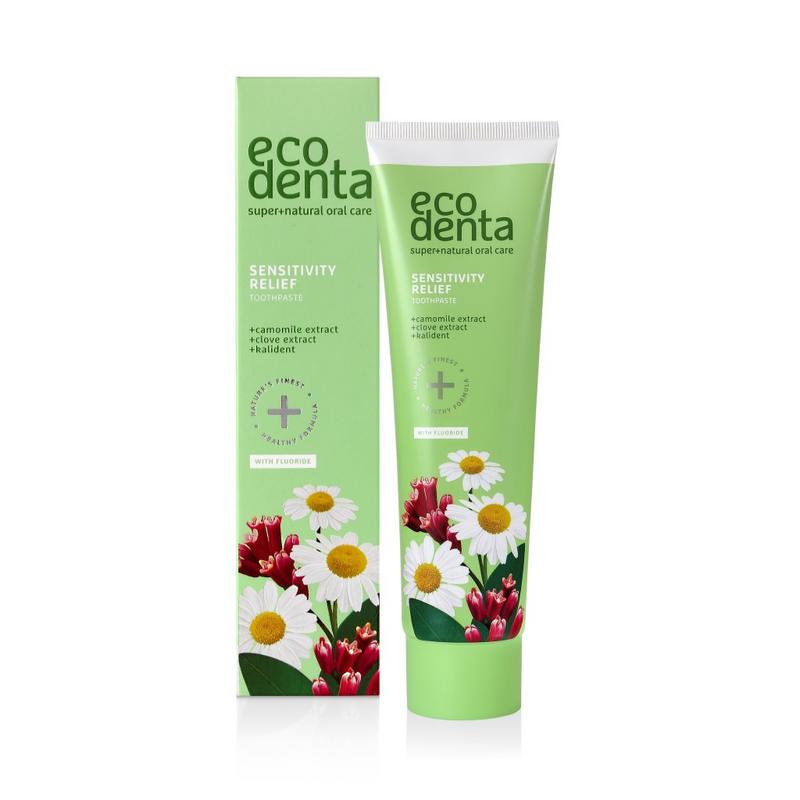 Ecodenta Tandpasta gevoelige tanden kamille 100.00 Milliliter