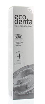 Ecodenta Tandpasta extra triple effect witte klei 100.00 Milliliter
