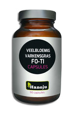 Hanoju Veelbloemig varkensgras fo-ti 90.00 Capsules