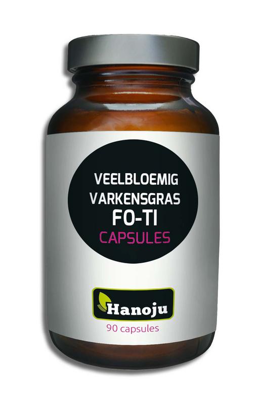 Hanoju Veelbloemig varkensgras fo-ti 90.00 Capsules