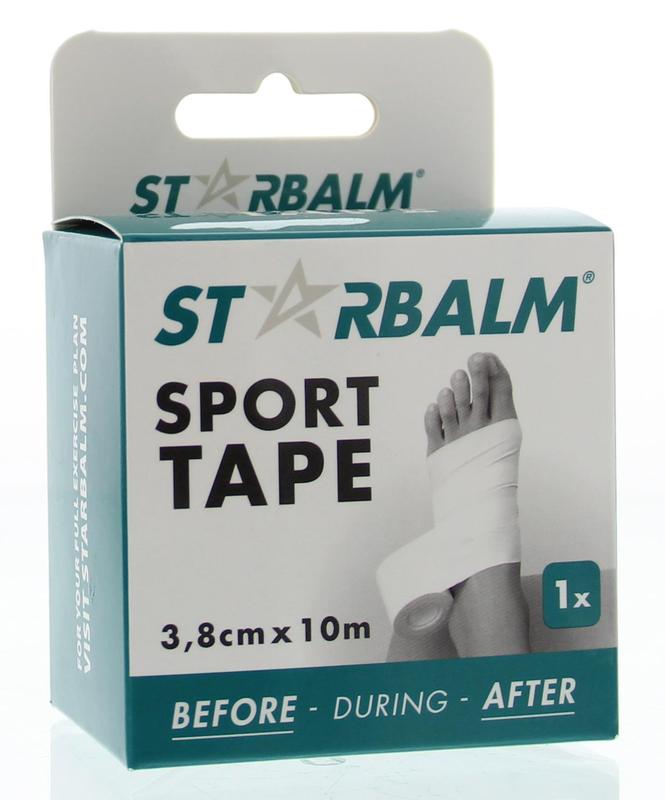 Star balm Sport tape 3.8cm x 10m single box 1.00 Stuks