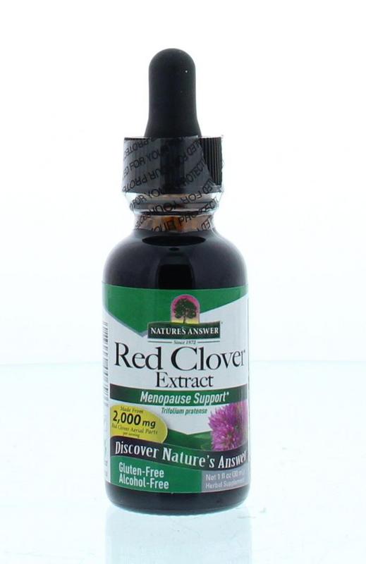 Natures Answer Rode klaver extract alcoholvrij 30.00 Milliliter