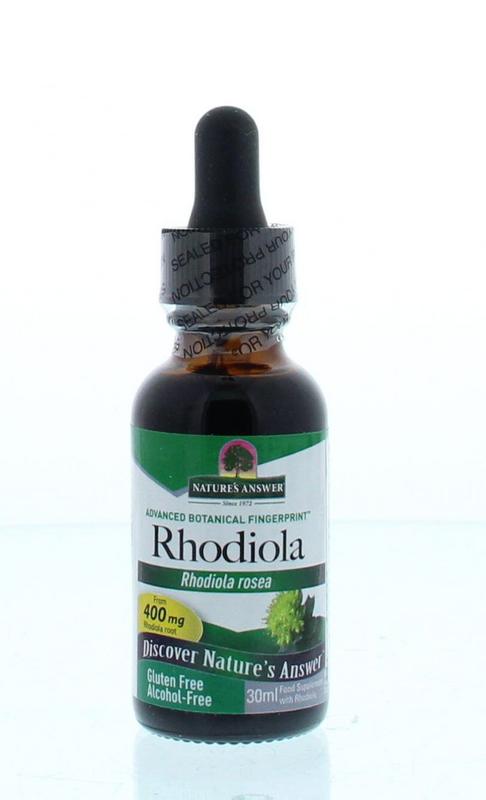 Natures Answer Rhodiola extract alcoholvrij gestandaardiseerd 30.00 Milliliter