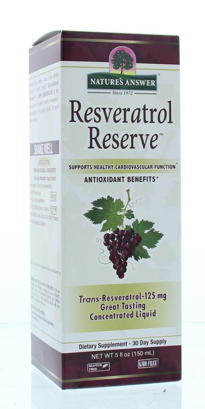 Natures Answer Resveratrol reserve complex vloeibaar 150.00 Milliliter