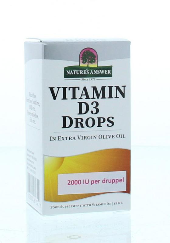 Natures Answer Vitamine D3 2000IU/50mcg per druppel 15.00 Milliliter