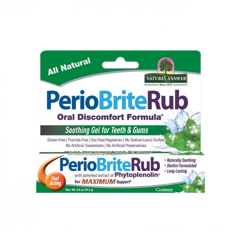Natures Answer PerioBrite Rub tandvleesgel 22 kruiden Q10 14.00 Gram
