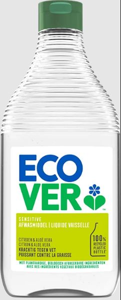 Ecover Afwasmiddel citroen & aloe vera 450.00 Milliliter
