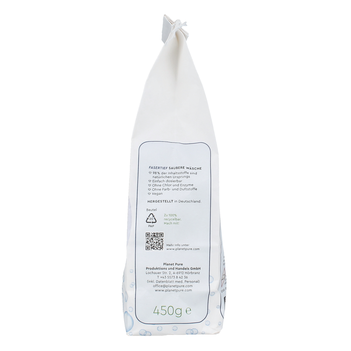 Planet Pure Vlekverwijderaar witte was 450.00 Gram