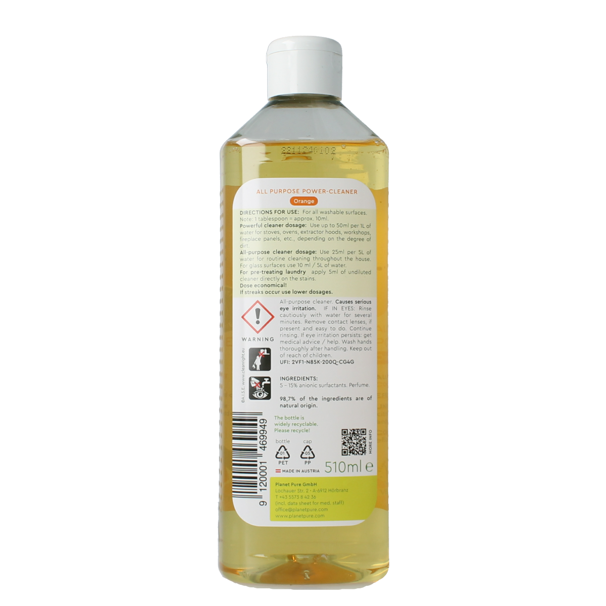Planet Pure Allesreiniger orange 510.00 Milliliter