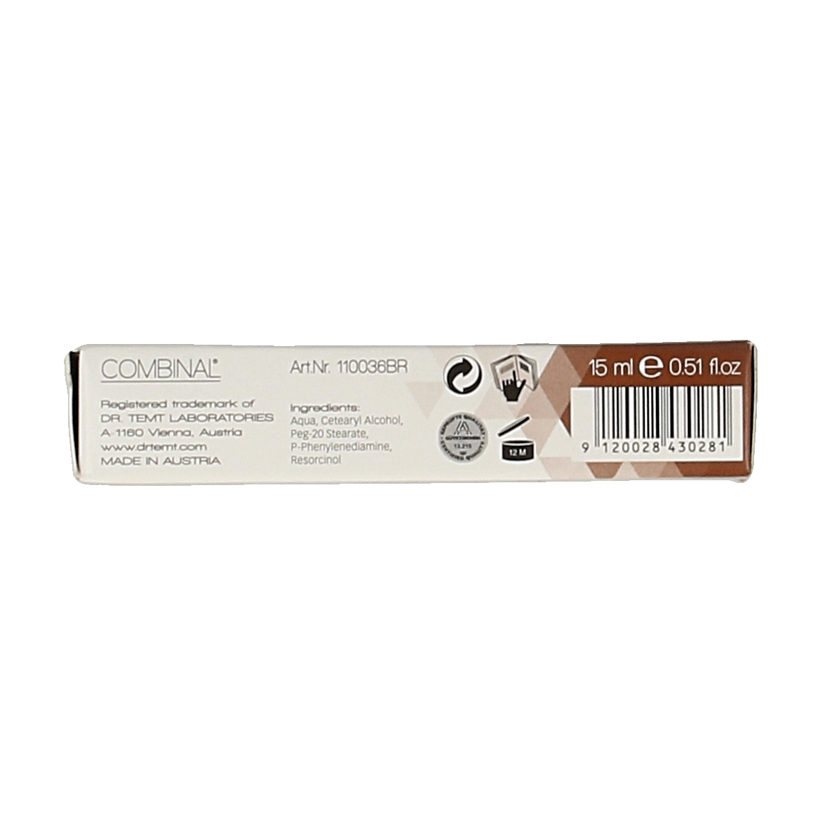 Combinal Wenkbrauwen wimperverf bruin 15.00 Milliliter