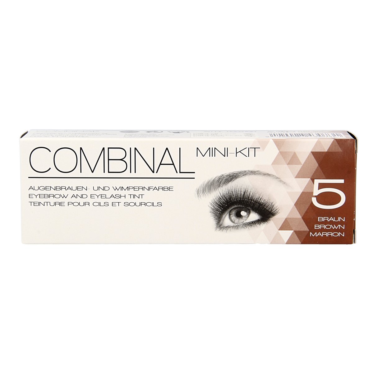 Combinal Wenkbrauwen wimperverf kit bruin 1.00 Set
