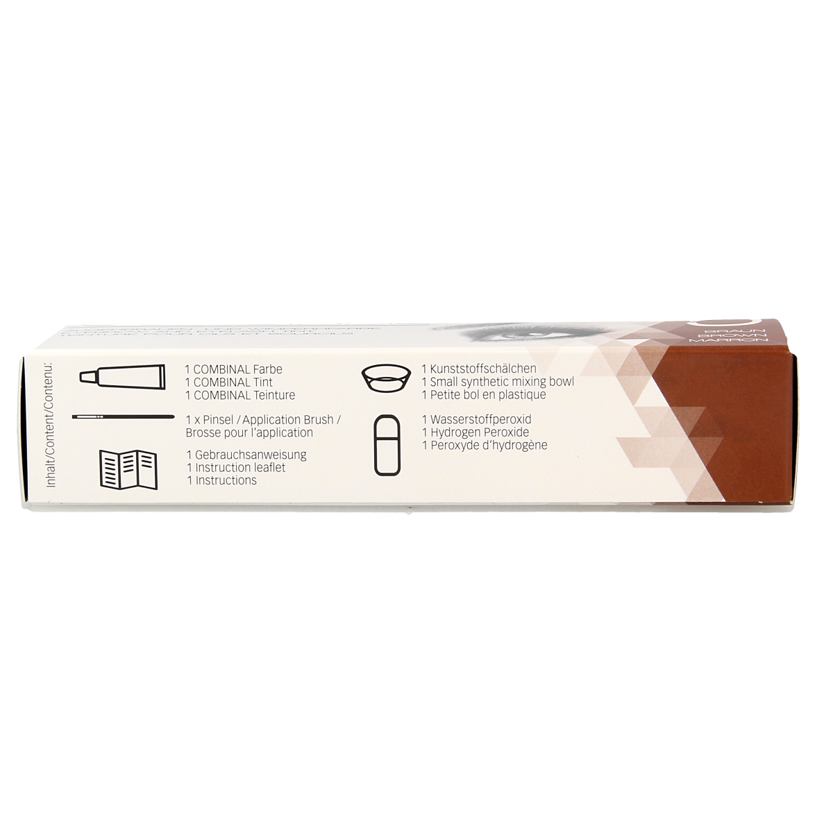 Combinal Wenkbrauwen wimperverf kit bruin 1.00 Set
