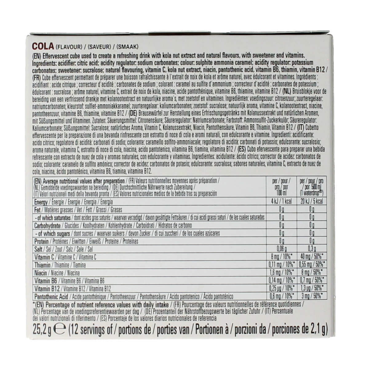 Waterdrop  Microdrink cola 12.00 Stuks