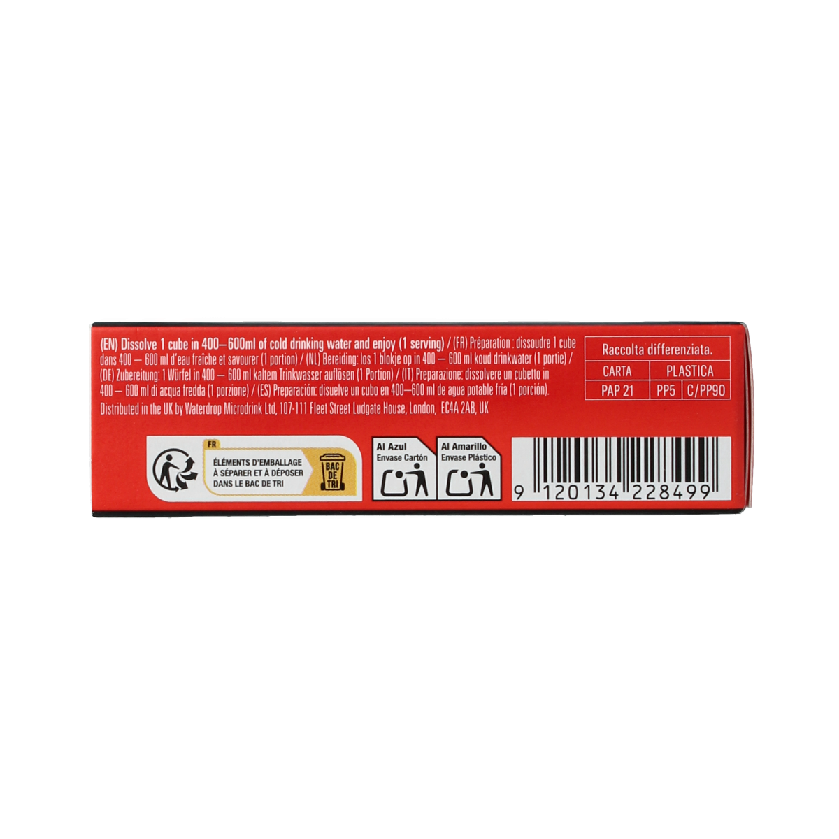 Waterdrop  Microenergy cherry boost 12.00 Stuks