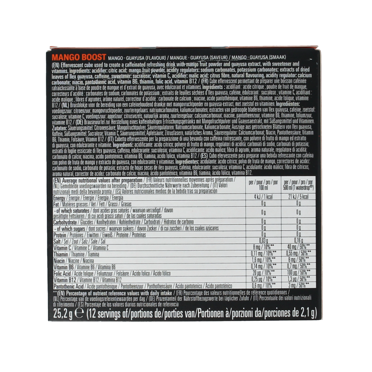 Waterdrop  Microenergy mango boost 12.00 Stuks