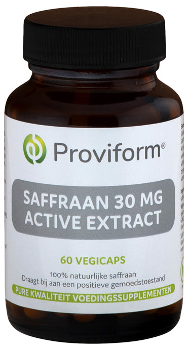 Proviform Saffraan 30 mg active extract 60.00 Vegetarische capsules