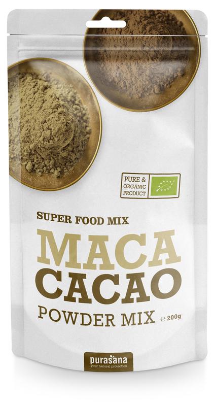 Purasana Maca & cacao poedermix vegan bio 200.00 Gram