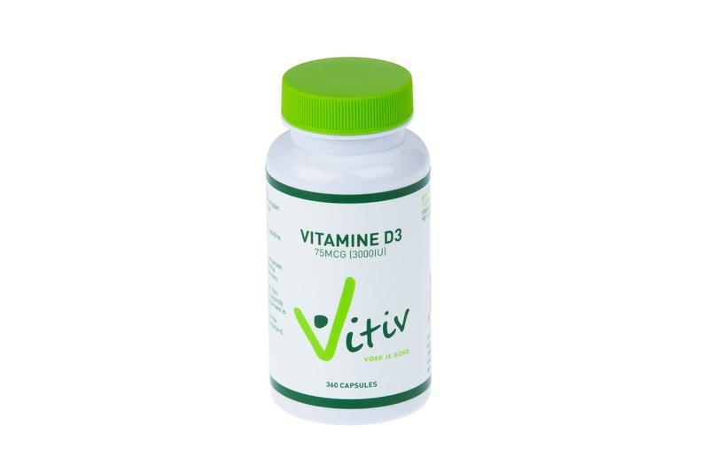 Vitiv Vitamine D3 3000IU 360.00 Capsules
