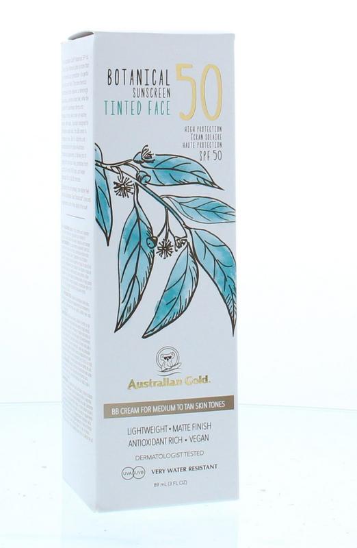 Australian Gold Botanical tinted face - medium tan SPF50 89.00 Milliliter