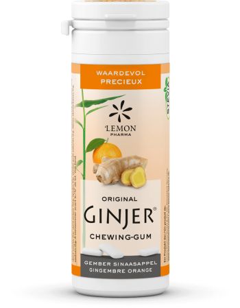 Lemon Pharma Ginjer original gember kauwgom 20.00 Stuks