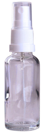 Helios Holland Glazen helder fles met witte verstuiver 30ml 5.00 Stuks