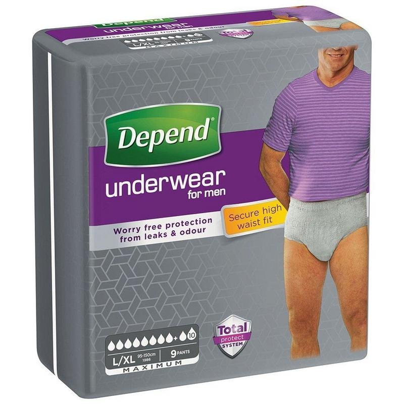 Depend Pants men max maat L/XL 1986 9.00 Stuks