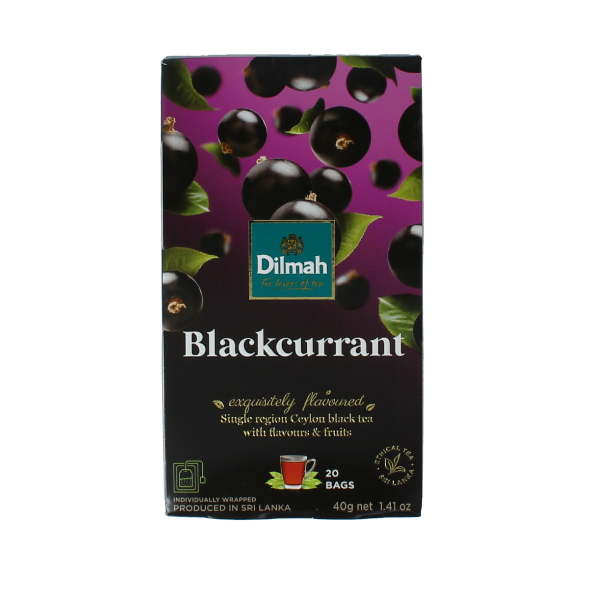 Dilmah Blackcurrant fun tea 20.00 Zakjes