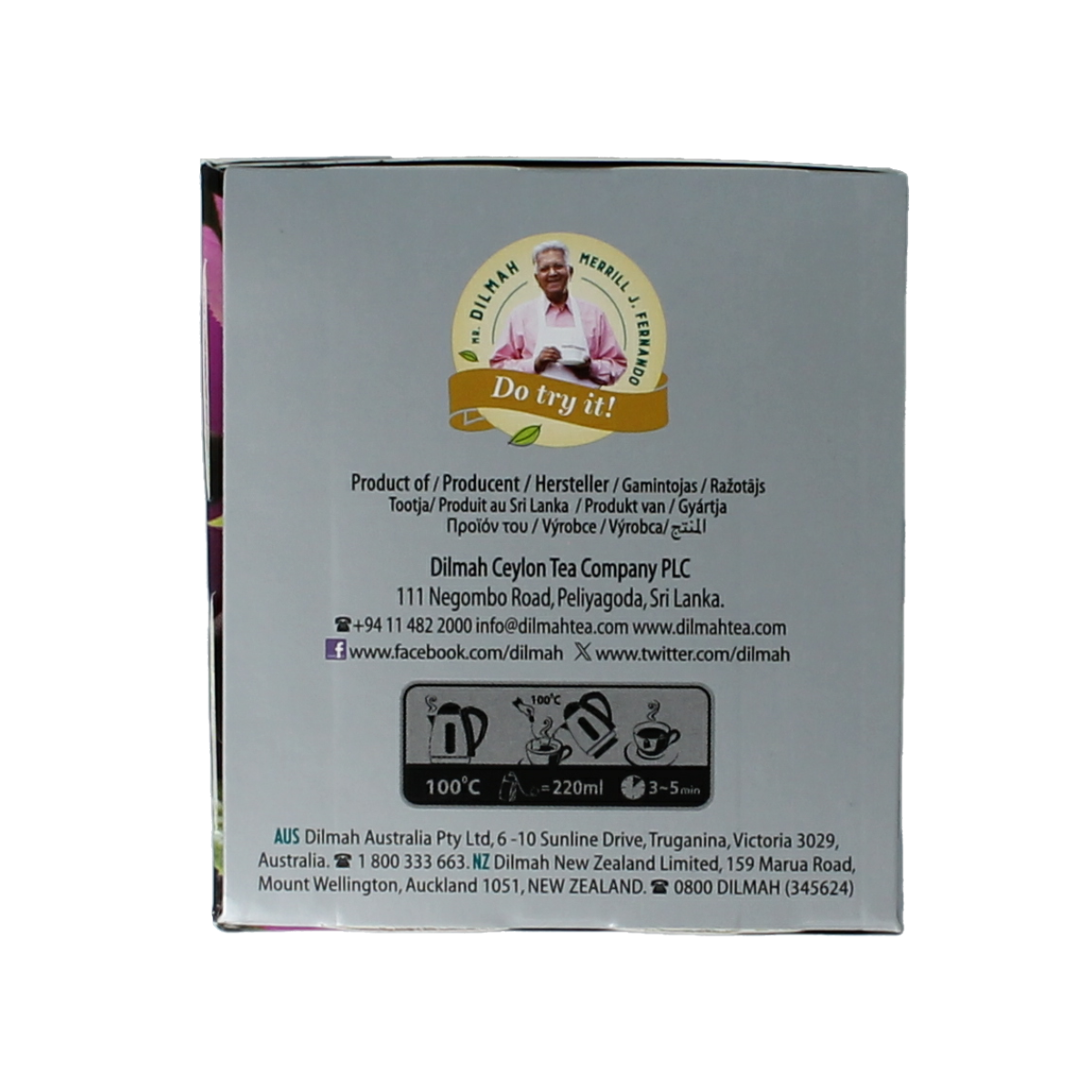 Dilmah Blackcurrant fun tea 20.00 Zakjes