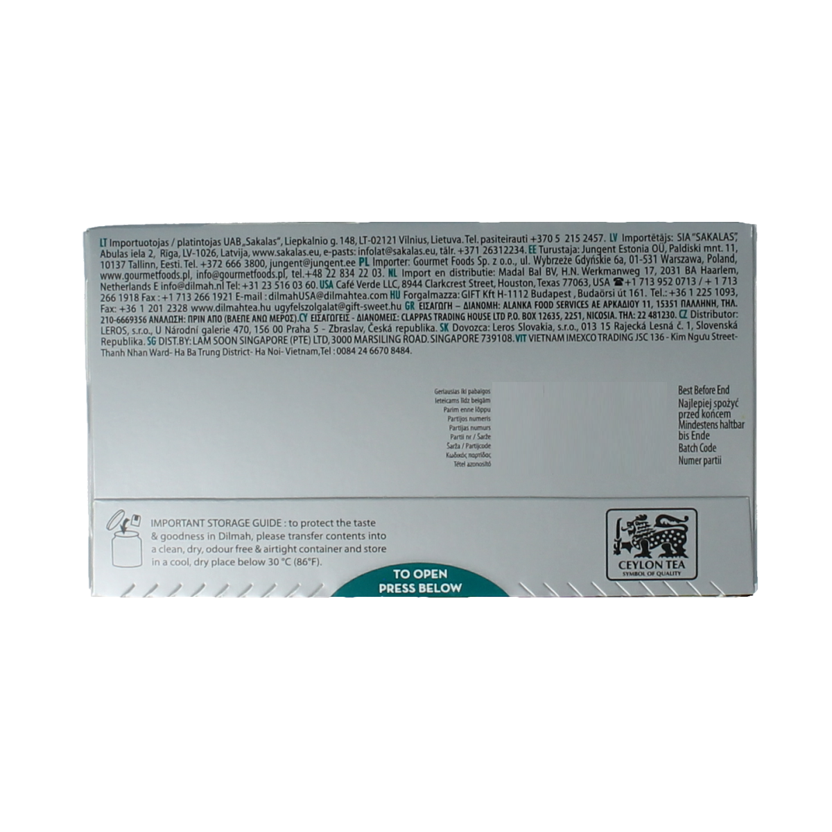 Dilmah Blackcurrant fun tea 20.00 Zakjes