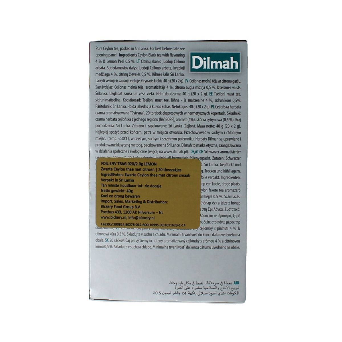 Dilmah Lemon fun tea 20.00 Zakjes