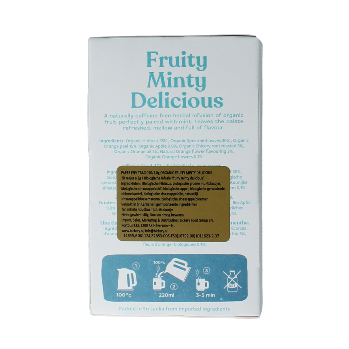Dilmah Fruity minty delicious bio 20.00 Zakjes