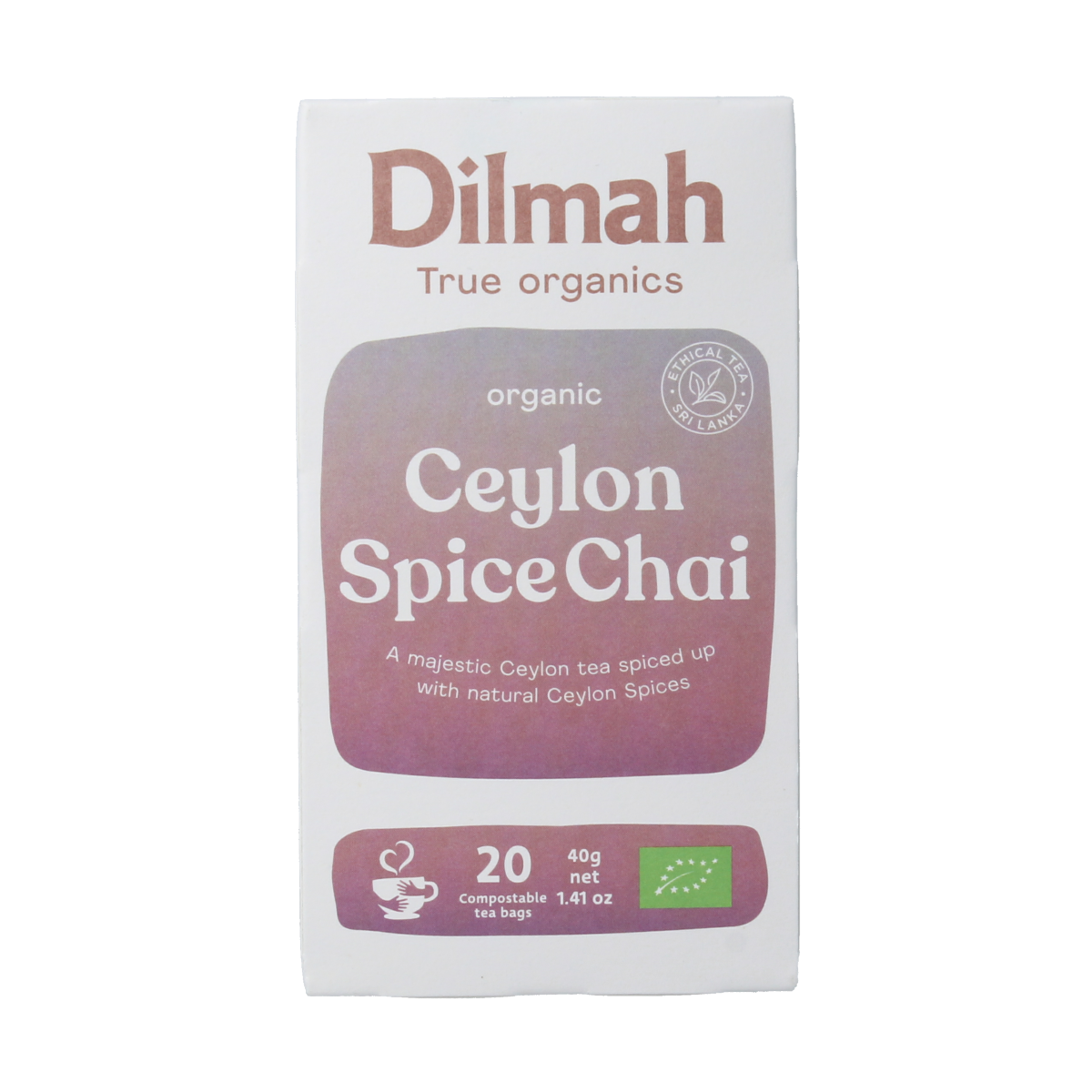 Dilmah Ceylon spice chai tea bio 20.00 Zakjes