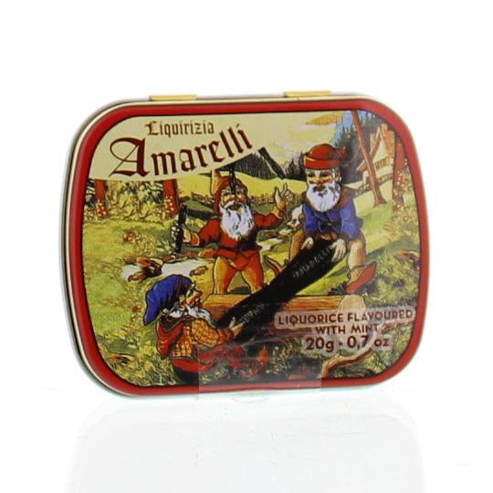 Amarelli Laurierdrop blikje munt chicchi 20.00 Gram