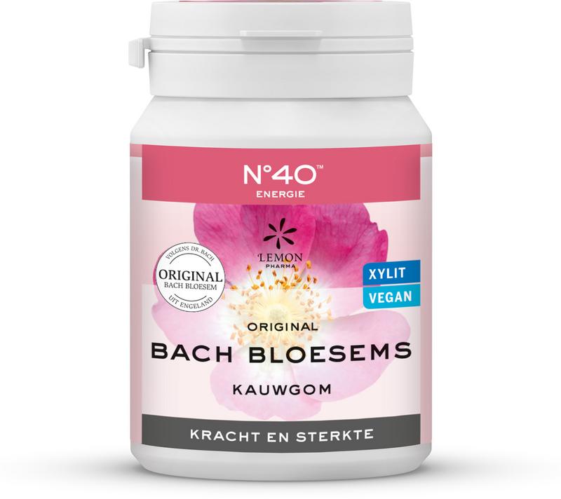 Bach Bloesem Kauwgom nr. 40 kracht & sterkte 60.00 Gram