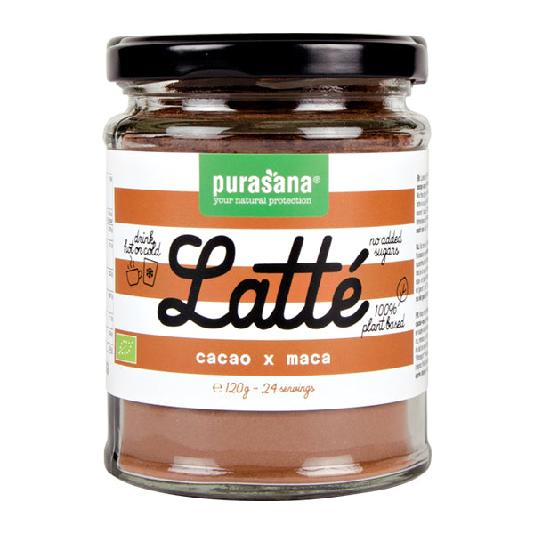 Purasana Latte cacao maca vegan bio 120.00 Gram