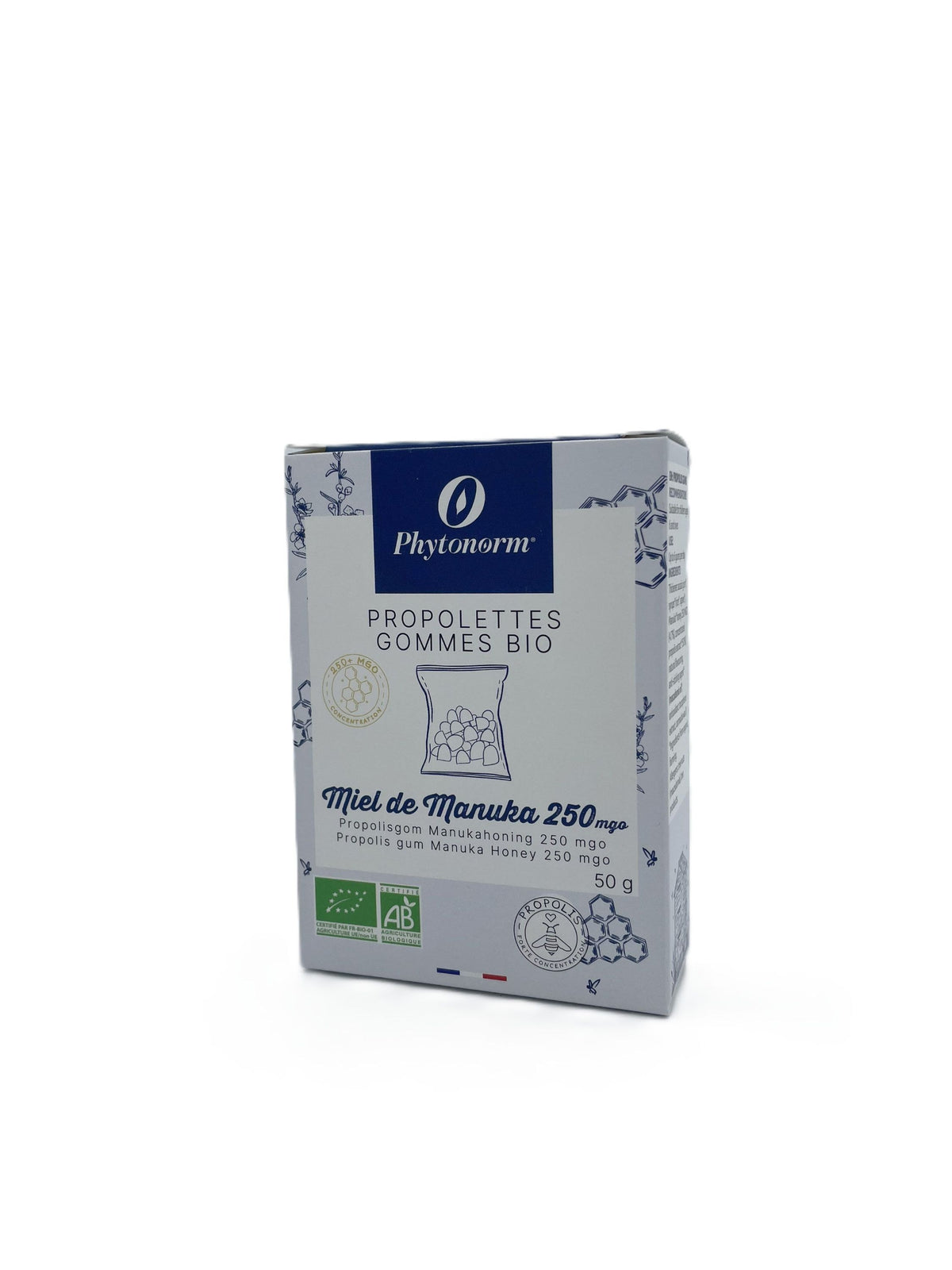 Phytonorm Propolis gommetjes met Manuka honing 250 MGO bio 50.00 Gram