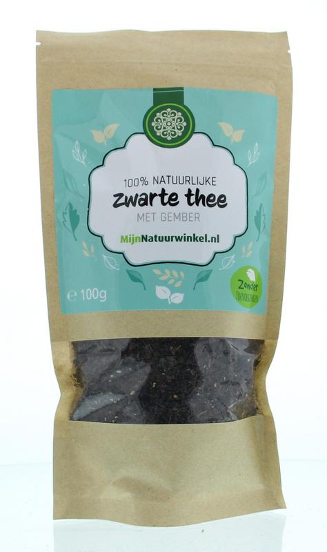 MijnNatuurwinkel Zwarte thee gember 100.00 Gram