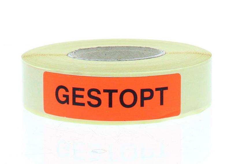 Spruyt Hillen Sticker gestopt 500.00 Stuks