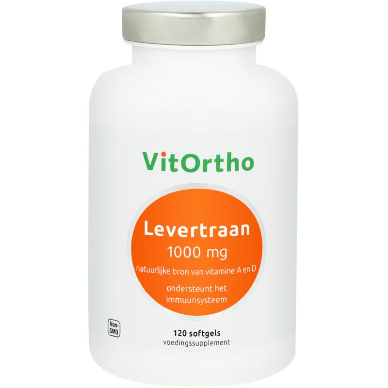 VitOrtho Levertraan 1000 mg 120.00 Softgels