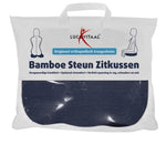 Lucovitaal Bamboe steun zitkussen blauw 1.00 Stuks