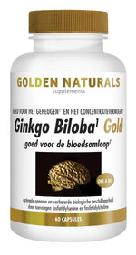 Golden Naturals Ginkgo biloba gold 60.00 Vegetarische capsules