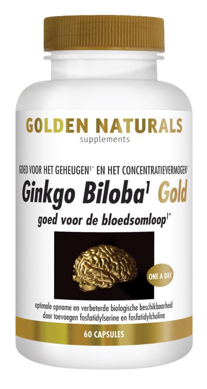 Golden Naturals Ginkgo biloba gold 60.00 Vegetarische capsules